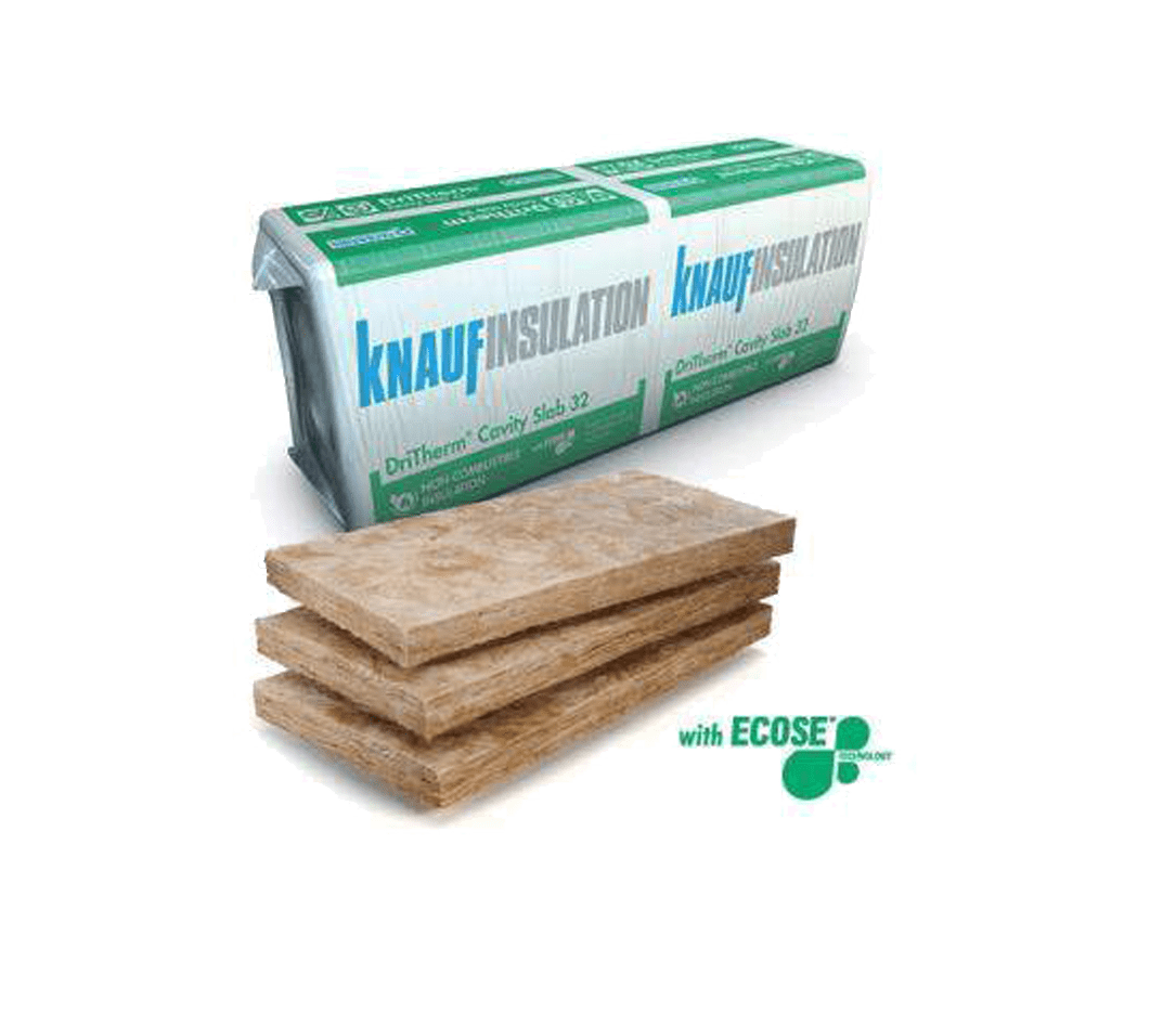 KNAUF INSULATION GLASS MINERAL WOOL - DRITHERM® CAVITY SLAB 32